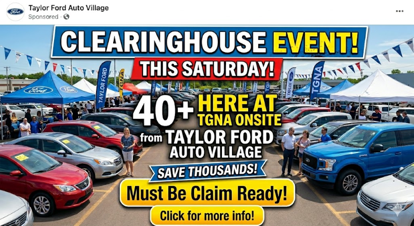 ONLY AT THE CLEARINGHOUSE & GREAT NORTHERN AUCTION FACILITY